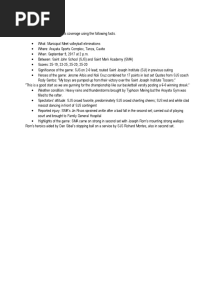 Sports Writing Activity