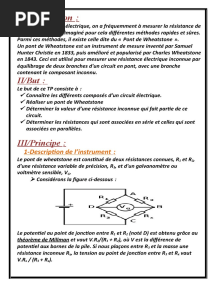 TP de Pont de Wheastsone
