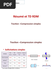 Résumé Et TD RDM Traction