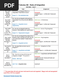 Unit 7 Assignments