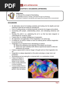 Chapter 8 - Soulmaking (Artmaking)