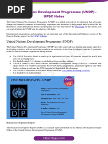 United Nations Development Programme (UNDP)