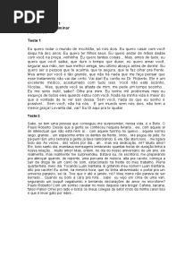 Monólogos para Teatro