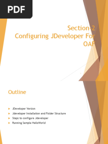 Configuring JDeveloper