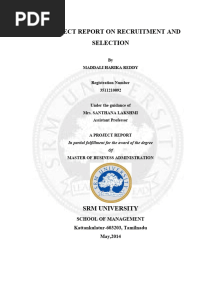 Requiretment and Selection