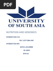GENES ROLE IN CVD (Genomics)