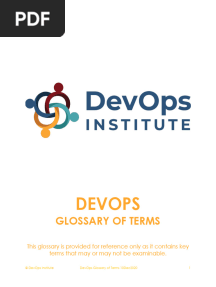 DevOps Master Glossary 10dec2020