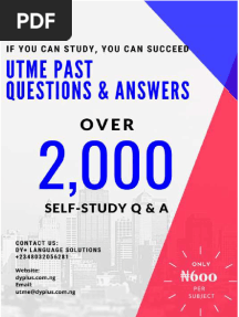 Jamb Past Questions and Answers FREE CP