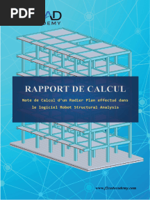 Note de Calcul Radier Robot Structural Analysis