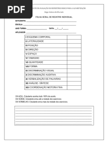 Iar - Folha Geral de Registro Individual