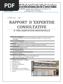 Rapport D'expertise