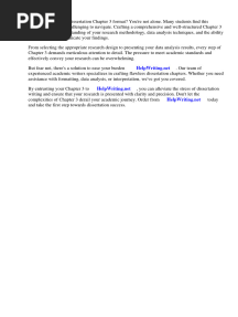 Dissertation Chapter 3 Format