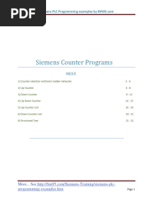 Siemens PLC Programming Example2