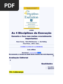 As 4 Disciplinas Da Execução