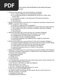 Whole Question Exit Exam - 1
