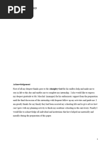 Internship Report