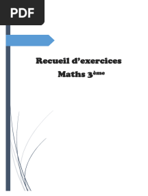 Recueil D'exercices Classe de Troisième