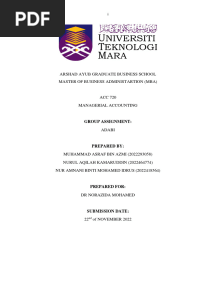 Acc720 Group 4 Assignment Adabi