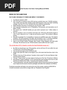 Unlimited Vacation Club Sales Training Manual