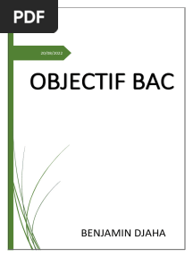 Objectif TD BAC Chimie TleD