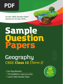 Arihant Geography Class 12 Term 1 Sample Papers - 065154