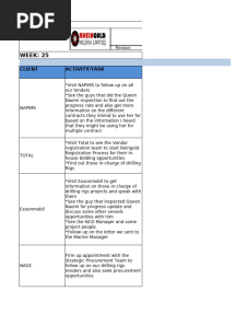 BD ACTIVITY REPORT WK  25 