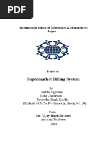 17.Project-SuperMarket Billing System