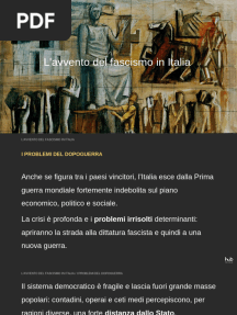 9. L'Avvento Del Fascismo