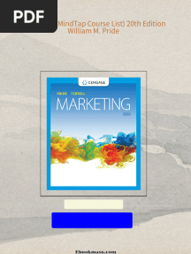 Full Download Marketing (MindTap Course List) 20th Edition William M. Pride PDF DOCX