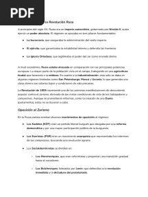 Revolución Rusa Apuntes 