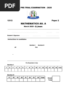 KALA MATH PP2 TERM I 2025 - Final