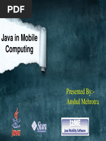 Java in Mobile Computing