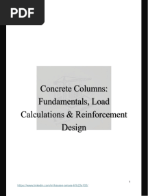 Concrete Columns Load Calculations & Reinforcement Design