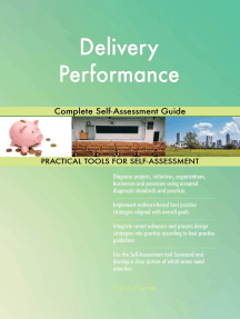 Delivery Performance Complete Self-Assessment Guide