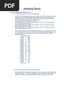Sampling Theory Homework Help