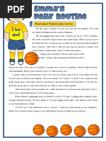 Read About Emma's Daily Routine