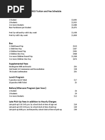Proposed Tuition Schedule For 2014-2015-5!14!14
