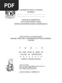 Racismo en Yucatan Tesis