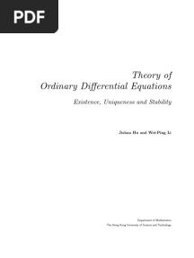 Theory of Ordinary Differential Equations