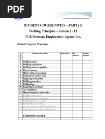 Welding Sections