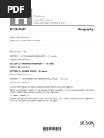 geography higher specimen paper