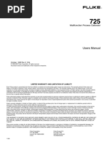 Fluke725 UserManual