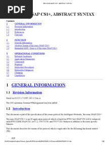 Ericsson Inap CS1+, Abstract Syntax