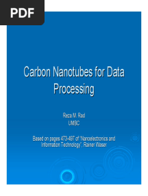 Carbon Nanotubes For Data Processing