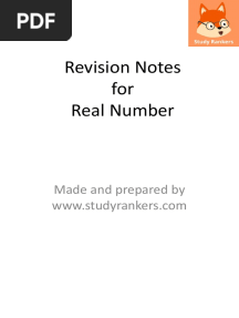 Revision Notes For Rational Numbers Class 10