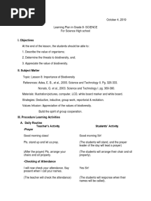 Grade-8 Lesson Plan