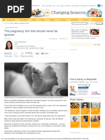 The Pregnancy Itch That Should Never Be Ignored