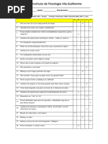 Autism Behavior Checklist ABC ICA