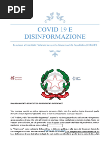 COVID19EDISINFORMAZIONE