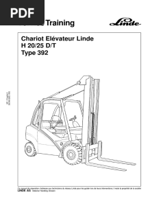 Chariot Linde H20 25 PDF